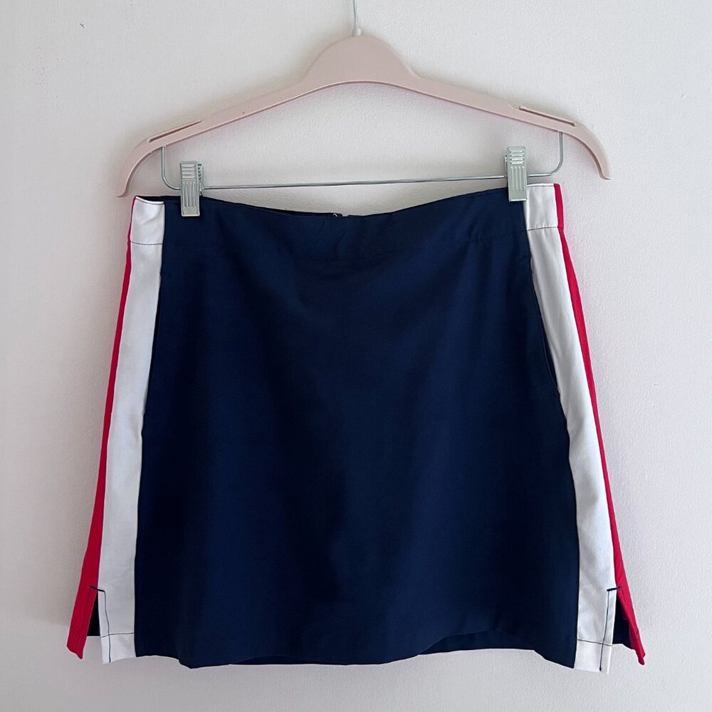 Tennis Skirt Skort Lady Hagen Side Stripe Golf Skirt Skort Navy | Size 8